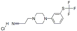 4-[3-[(trifluoromethyl)thio]phenyl]piperazine-1-propiononitrile monohydrochloride  Structure
