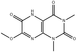 2,4,6(3H)-Pteridinetrione,  1,5-dihydro-7-methoxy-1,3-dimethyl- Structure