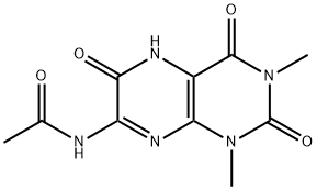 Acetamide,  N-(1,2,3,4,5,6-hexahydro-1,3-dimethyl-2,4,6-trioxo-7-pteridinyl)- Structure