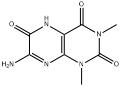 2,4,6(3H)-Pteridinetrione,  7-amino-1,5-dihydro-1,3-dimethyl- Structure