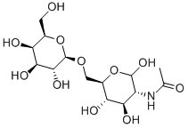 2-乙酰氨基-2-脱氧-6-O-(β-D-吡喃半乳糖基)-D-吡喃葡萄糖, 50787-10-5, 结构式
