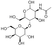 2-乙酰氨基-2-脱氧-4-O-(B-D吡喃半乳糖基)-D-吡喃甘露糖, 50787-11-6, 结构式