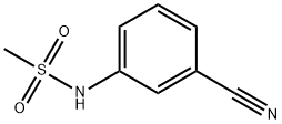 3-甲磺酰胺基苯腈, 50790-30-2, 结构式