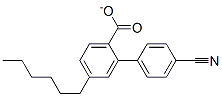 己基苯甲酸对氰基苯酚酯,50795-85-6,结构式