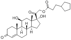 ヒドロコルチゾンシピオナート 化学構造式