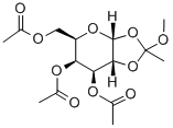 3,4,6-三-O-乙酰基-Α-D-吡喃半乳糖-1,2-(甲基原乙酸酯) 结构式