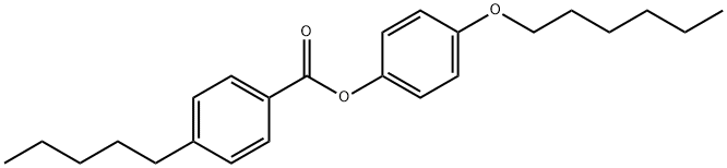 4-ペンチル安息香酸4-ヘキシルオキシフェニル 化学構造式