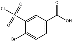 4-ブロモ-3-クロロスルホニル安息香酸 化学構造式