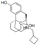 dl-3,14-Dihydroxy-N-(cyclobutylmethyl)morphinan Structure