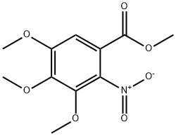 3,4,5-トリメトキシ-2-ニトロ安息香酸メチル 化学構造式