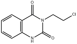 3-(2-クロロエチル)-2,4(1H,3H)-キナゾリンジオン 化学構造式
