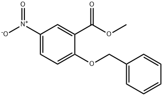 Methyl 2-(benzyloxy)-5-nitrobenzenecarboxylate Struktur