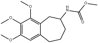 6,7,8,9-Tetrahydro-6-methoxycarbonylamino-2,3,4-trimethoxy-5H-benzocycloheptene Struktur
