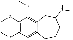 6-Methylamino-2,3,4-trimethoxy-6,7,8,9-tetrahydro-5H-benzocycloheptene 结构式