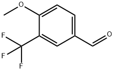 4-メトキシ-3-(トリフルオロメチル)ベンズアルデヒド 化学構造式