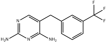 5-[m-(Trifluoromethyl)benzyl]-2,4-pyrimidinediamine 结构式