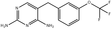 5-(m-Trifluoromethoxybenzyl)-2,4-pyrimidinediamine Struktur