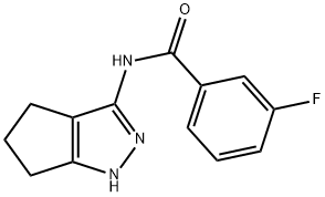 Benzamide, 3-fluoro-N-(1,4,5,6-tetrahydro-3-cyclopentapyrazolyl)- (9CI) Struktur
