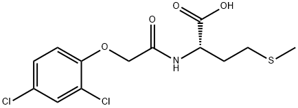N-[(2,4-ジクロロフェノキシ)アセチル]-L-メチオニン 化学構造式