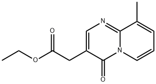 9-Methyl-4-oxo-4H-pyrido[1,2-a]pyrimidine-3-acetic acid ethyl ester 结构式