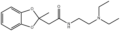 N-(2-Diethylaminoethyl)-2-methyl-1,3-benzodioxole-2-acetamide 结构式