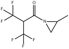 2-Methyl-1-[3,3,3-trifluoro-1-oxo-2-(trifluoromethyl)propyl]aziridine 结构式