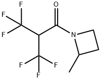 2-Methyl-1-[3,3,3-trifluoro-1-oxo-2-(trifluoromethyl)propyl]azetidine Struktur