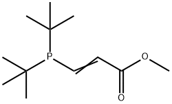 3-[Bis(1,1-dimethylethyl)phosphino]propenoic acid methyl ester Structure