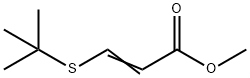 3-[(1,1-Dimethylethyl)thio]propenoic acid methyl ester 结构式