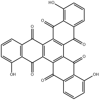 1,7,13-Trihydroxy-5,6,11,12,17,18-trinaphthylenehexone Struktur