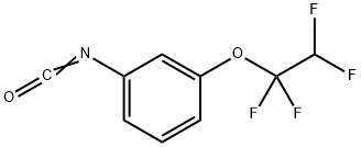 m-(1,1,2,2-tetrafluoroethoxy)phenyl isocyanate 结构式