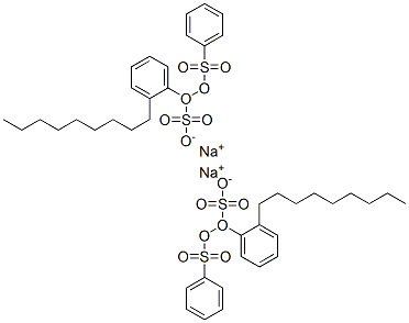 Nonyl(sulfophenoxy) benzenesulfonic acid disodium salt Structure