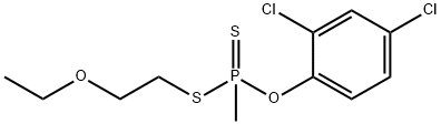 O-(2,4-dichlorophenyl) S-(2-ethoxyethyl) methyldithiophosphonate Struktur