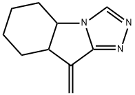 4a,5,7,8,8a,9-Hexahydro-9-methylene-6H-1,2,4-triazolo[4,3-a]indole Struktur