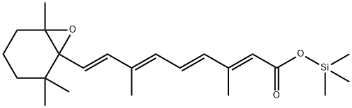 5,6-Epoxy-5,6-dihydroretinoic acid trimethylsilyl ester Struktur