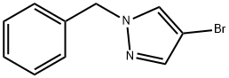 1-ベンジル-4-ブロモ-1H-ピラゾール 化学構造式