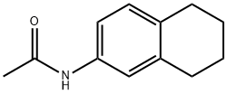 N-(5,6,7,8-テトラヒドロ-2-ナフチル)アセトアミド 化学構造式