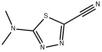 1,3,4-Thiadiazole-2-carbonitrile,  5-(dimethylamino)- Struktur
