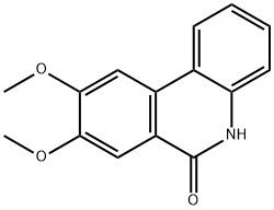 6(5H)-PHENANTHRIDINONE, 8,9-DIMETHOXY- Structure
