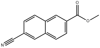 METHYL-6-CYANO NAPHTHALENE-2-CARBOXYLATE Struktur