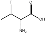 2-アミノ-3-フルオロブタン酸 化学構造式