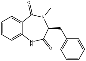 (4S)-4-benzyl-5-methyl-2,5-diazabicyclo[5.4.0]undeca-7,9,11-triene-3,6-dione Struktur