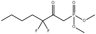 (2-氧代-3,3-二氟庚基)膦酸二甲酯,50889-46-8,结构式