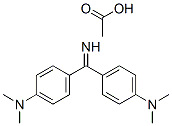 4,4'-(カルボンイミドイル)ビス[N,N-ジメチルアニリン]·酢酸 化学構造式