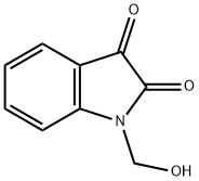1-(ヒドロキシメチル)-1H-インドール-2,3-ジオン 化学構造式