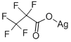 2,2,3,3,3-ペンタフルオロプロピオン酸銀(I) 化学構造式