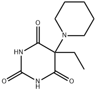 5-エチル-5-(1-ピペリジニル)バルビツル酸 化学構造式