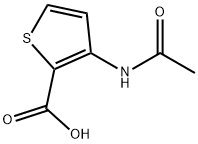 3-(乙酰氨基)噻吩-2-羧酸,50901-18-3,结构式