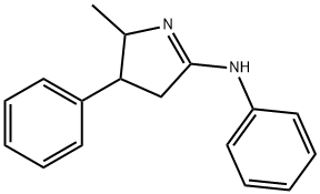 5-メチル-4,N-ジフェニル-4,5-ジヒドロ-3H-ピロール-2-アミン 化学構造式