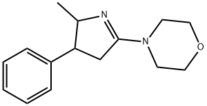 Morpholine, 4-(3,4-dihydro-2-methyl-3-phenyl-2H-pyrrol-5-yl)- Structure